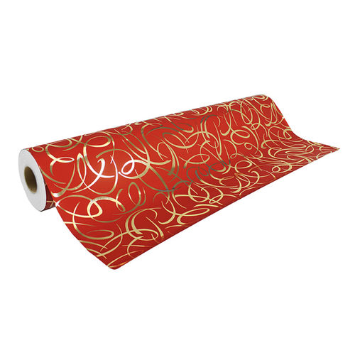 Papier cadeau "Arabesque rouge" - 700 mm x 50 m