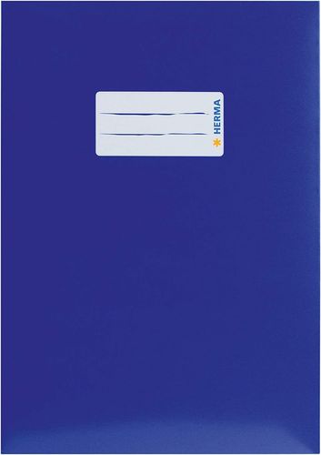 Protège-cahier, en carton, A5 - Bleu foncé