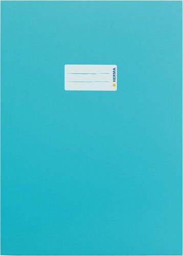 Protège-cahier, en carton, A4 - Turquoise