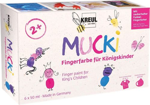 Gouache aux doigts "Mucki" pour enfants roi