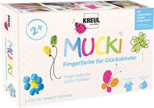 Gouache aux doigts "Mucki" pour enfants chanceux