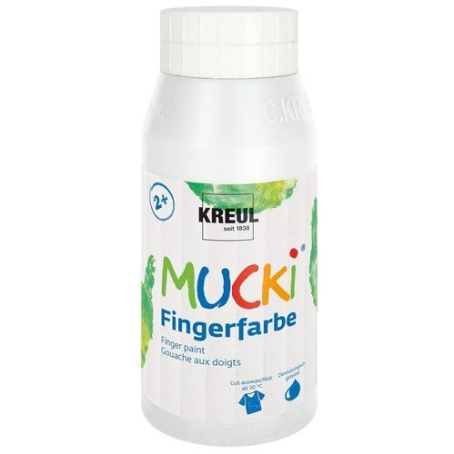 Gouache aux doigts "Mucki" - 750 ml - Blanc