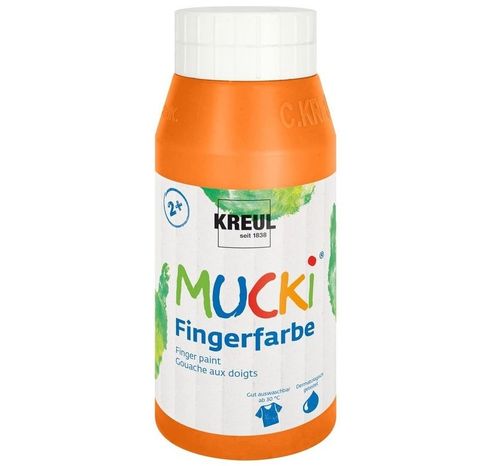 Gouache aux doigts "Mucki" - 750 ml - Orange