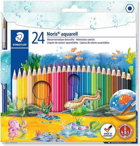 Crayons aquarelle "Noris" - Etui carton de 24
