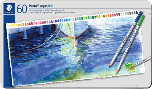 Crayons aquarellables "Karat aquarell" - Etui de 60