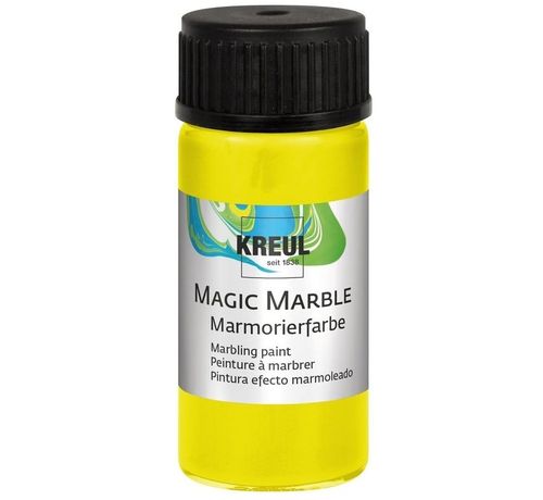 Peinture à marbrer "Magic Marble" - 20 ml - Jaune néon