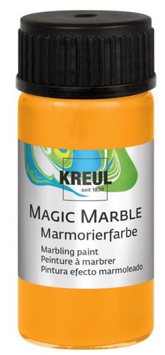 Peinture à marbrer "Magic Marble" - 20 ml - Orange néon