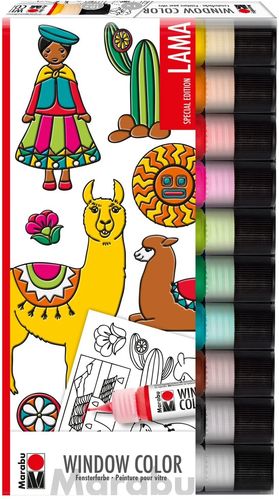 Window Color "Lama" - Kit de 10 x 25 ml