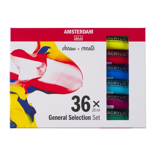 Peinture acrylique "Amsterdam" Général Selection - 36x20 ml