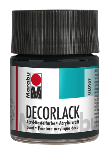 Vernis acrylique "Decorlack" - 50 ml - Noir