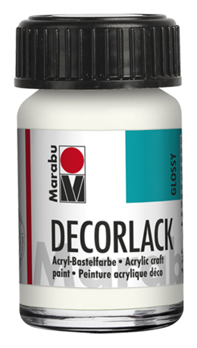 Vernis acrylique "Decorlack" - 15 ml - Blanc