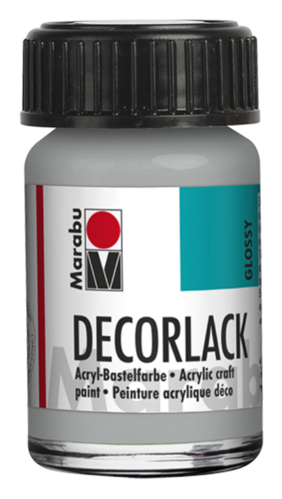 Vernis acrylique "Decorlack" - 15 ml - Argent métallique
