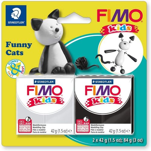 Kit de pâte à modeler kids "Funny Cats"