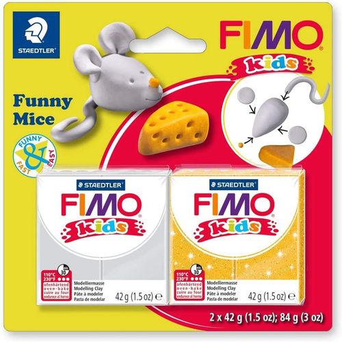 Kit de pâte à modeler kids "Funny Mice"