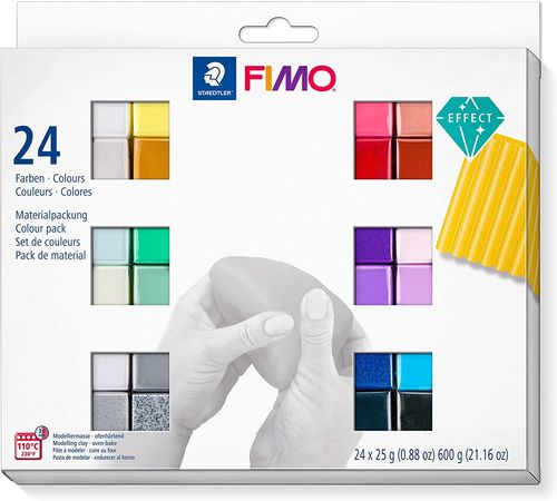 Pâte à modeler "Fimo Effect" - Kit de 24