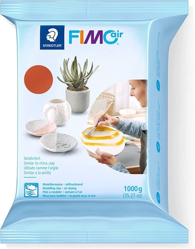 Pâte à modeler "Fimo Air Basic" -  1 kg - Terre cuite