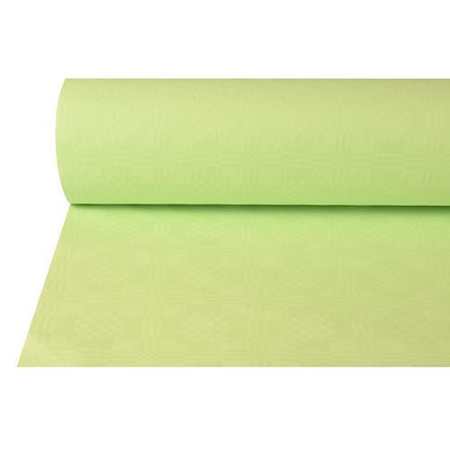 Nappe damassée - (l)1 x (L)50 m - Vert pastel