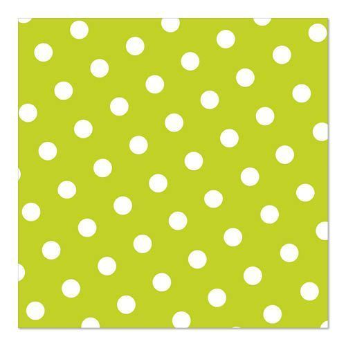 Serviettes à motif "Dots" - Vert citron