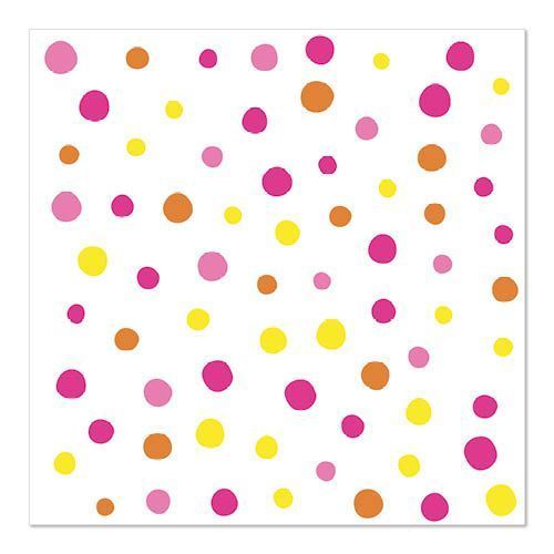 Serviettes à motif "Colorful Dots" - Rose