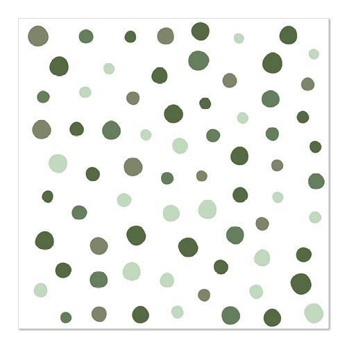 Serviettes à motif "Colorful Dots" - Vert