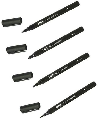 Black Marker permanent - Set de 4 - Noir
