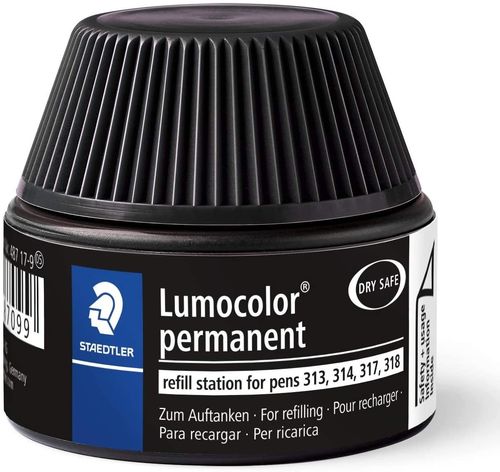 Flacon de recharge "Lumocolor", permanent - Noir