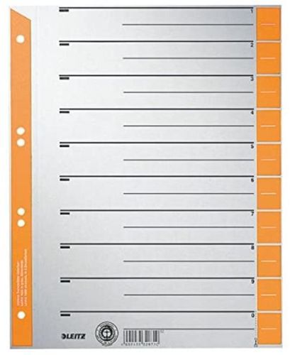Intercalaires en carton - A4 Extra-large - Orange
