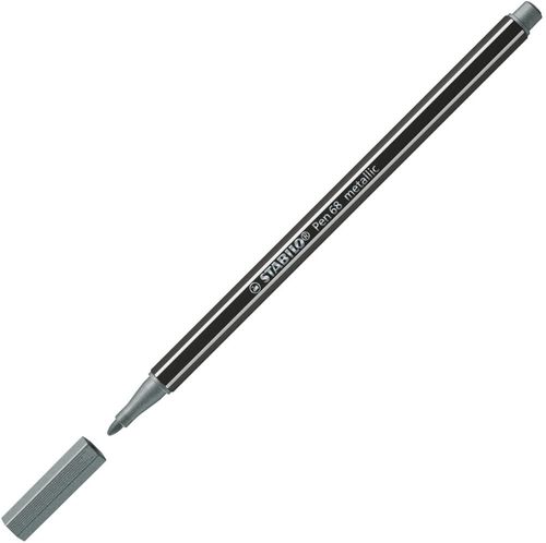 Feutre stabilo Pen 68 Metallic - Argent