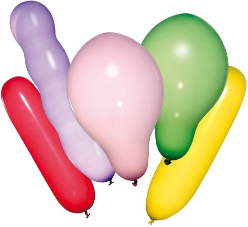 Ballons gonflables - Formes et couleurs assorties