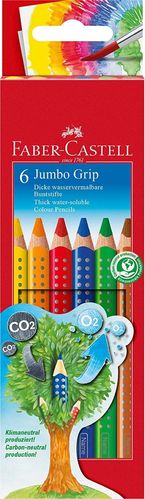 Crayons de couleur "Jumbo Grip" - Etui de 6