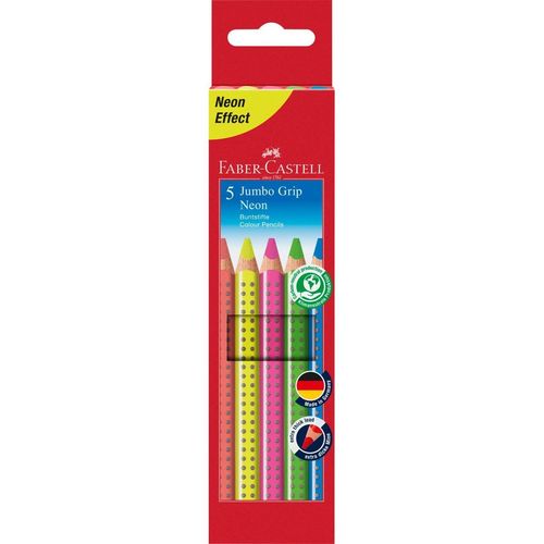Crayons couleur "Jumbo Grip Neon" - Etui de 5