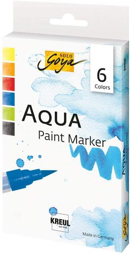 Feutres pinceau "Aqua Paint Solo Goya" - Set de 6 pièces