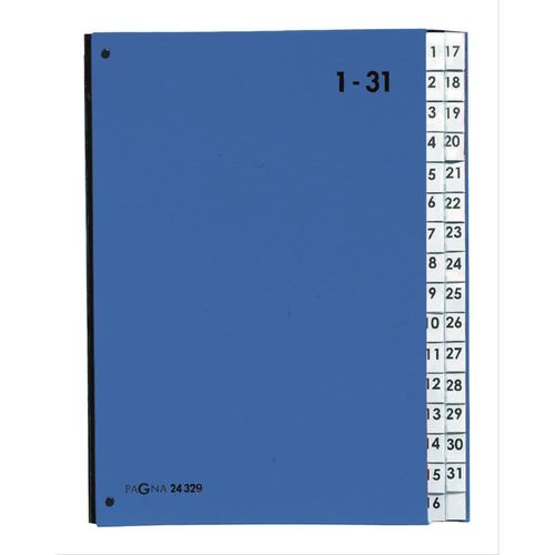 Trieur "Color" - A4 - 32 compartiments 1-31 - Bleu
