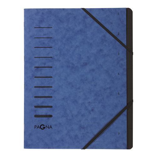 Trieur "Sorting File" - A4 - 7 compartiments - Bleu