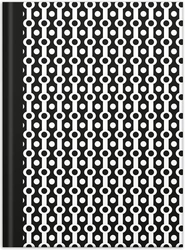 Cahier "Black & White Collier" - A5 - Pointillés