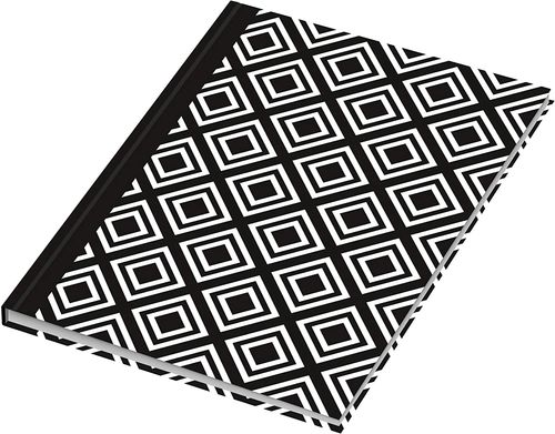 Cahier "Black & White Rhombus" - A5 - Pointillés