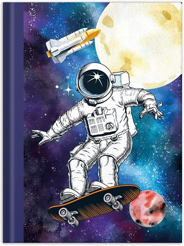 Cahier "Skateur dans l'espace" - A5 - Pointillés