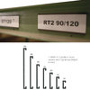 Porte-étiquettes magnétiques "C-Profil" - 50 x 10 mm