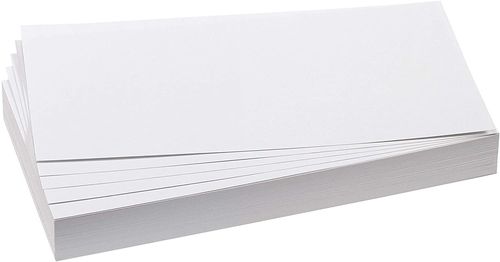 Cartes de présentation - 205 x 95 mm - Blanc