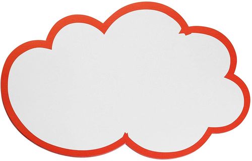 Symbole de notation "nuage", autocollant - 150x230mm
