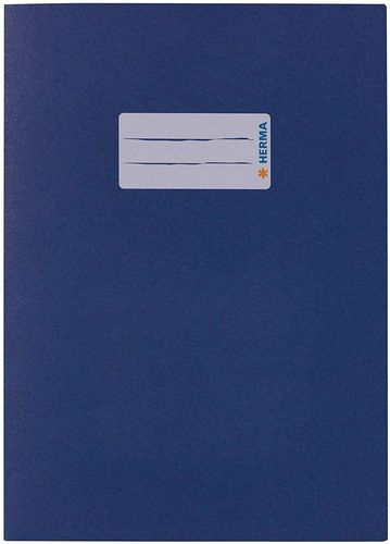 Protège-cahier, en papier, A5 - Bleu foncé