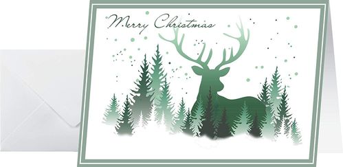 Carte de Noël "Christmas Forest", A6