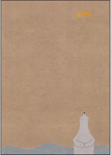 Papier à motif de Noël "Polar bear with shooting star", A4