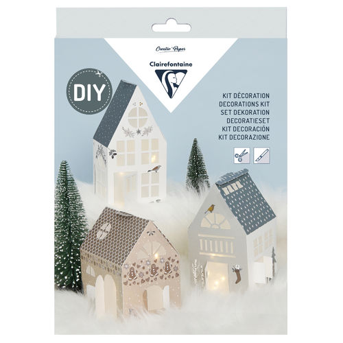 Kit décoration de Noël "maisonnettes"