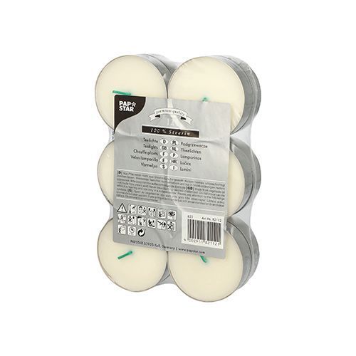 Bougies chauffe-plat Maxi, diamètre : 59 mm - Blanc