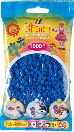 Perles à repasser midi - Bleu clair - Par 1 000