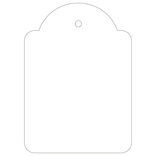Etiquettes à suspendre - 50 x 70 mm - Blanc