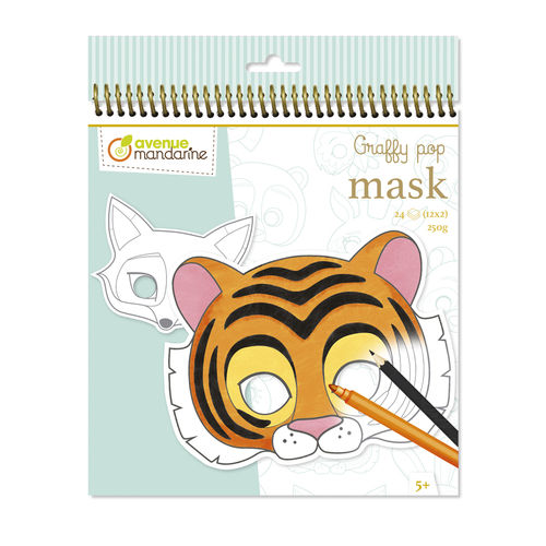 Carnet de coloriage Graffy Pop Mask "Animaux"