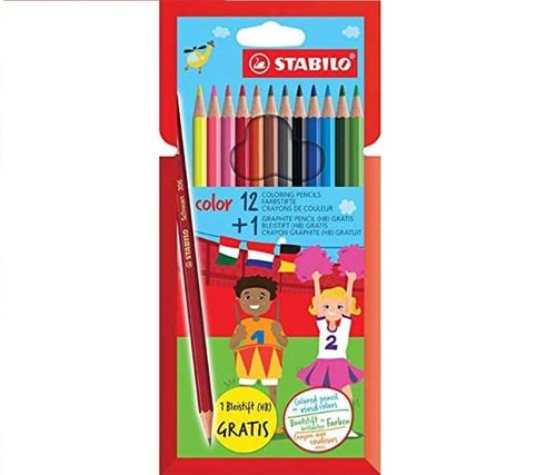 Crayons de couleur "Color", hexagonal - Etui promo 12+1