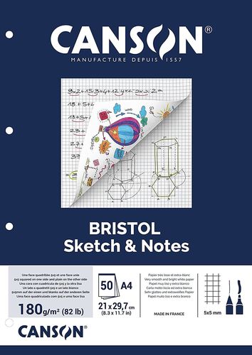 Bloc de fiches "Bristol Sketch & Notes" -  A4